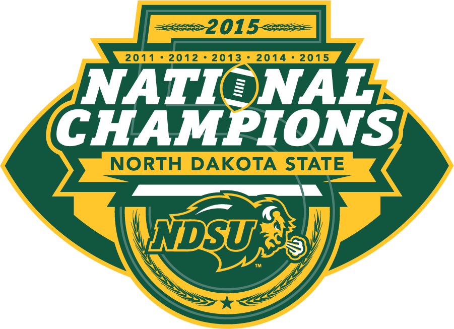 North Dakota State Bison 2015 Champion Logo iron on transfers for clothing
